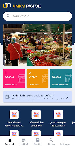 Android application E-DISKOPUKM Batu Bara screenshort