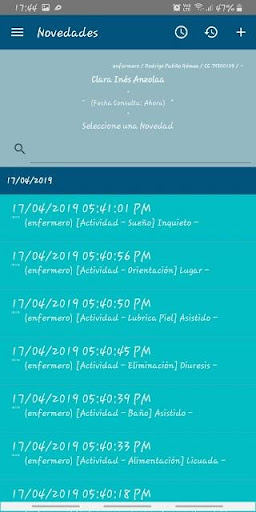 AdminSalud Screen 2