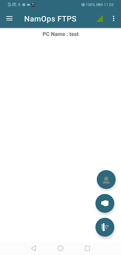 Android application Namops FTPS screenshort