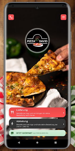Android application Pizza David Gmunden screenshort