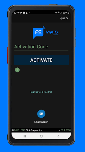 Android application MyFSConnect screenshort