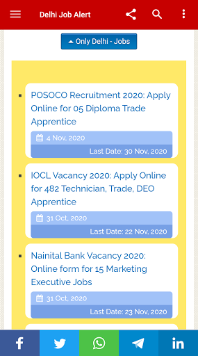 Delhi Job Alert Screen 3