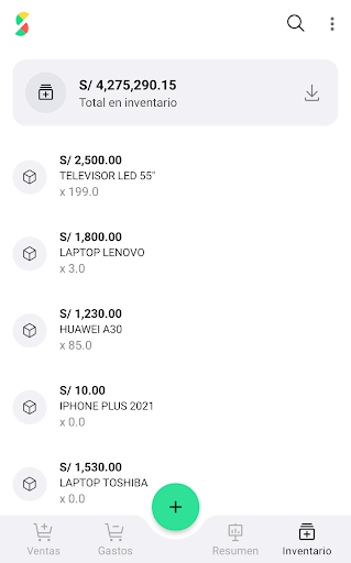 Sibi: Control de venta diaria Screen 2