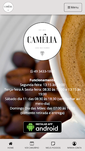 Android application Camélia Casa das Flores screenshort