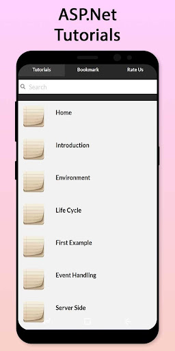Android application Easy ASP.Net Tutorial screenshort