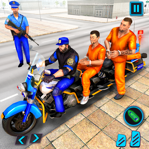 Police Prisoner Transport Bike  Icon