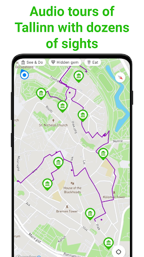 Android application Tallinn Tour Guide:SmartGuide screenshort
