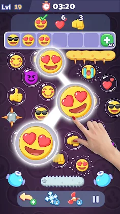 Emoji Bubble Match3 - Screenshot 4