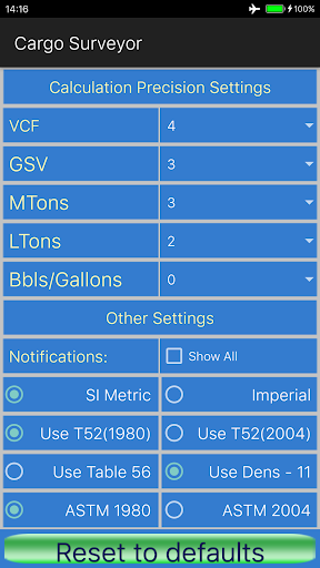 Cargo Surveyor Screen 2