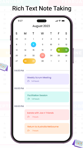 Android application Calendar - Schedule Planner screenshort