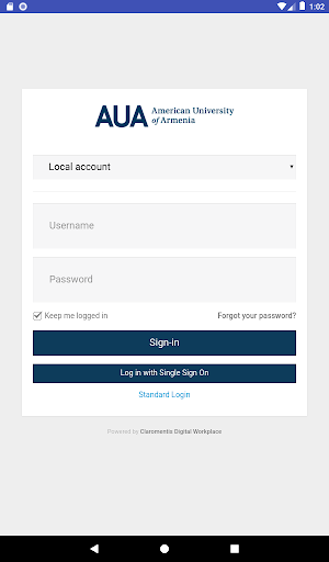 AUA Intranet Screen 3
