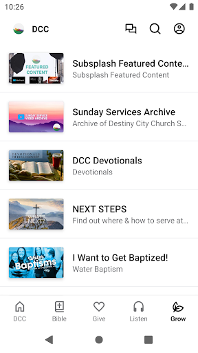 Destiny City Church NC Screen 3