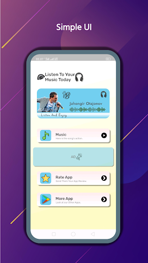 Android application Jahongir Otajonov MP3 | 2024 screenshort