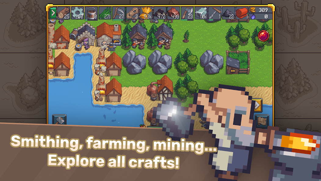 Tap Craft: Mine Survival Sim 1.1.40 APK + Mod (Unlimited money) untuk android