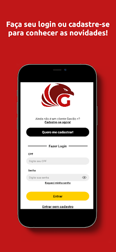 Android application Gavião + screenshort