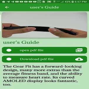 Galaxy Gear Fit 1 Guide help