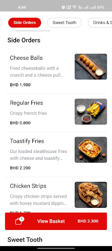 Toastify - Bahrain Screen 2