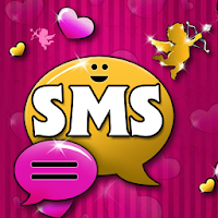 Прекрасная розовая тема GO SMS Pro