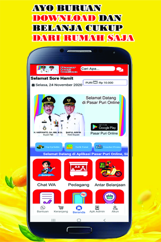 Android application Pasar Puri Online - Kab. Pati screenshort