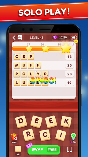 Android application Word Solo Saga screenshort
