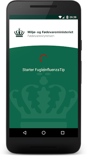 Android application FugleinfluenzaTip screenshort