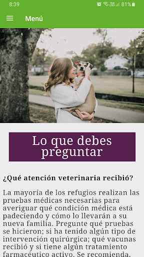 Cómo adoptar y cuidar un perro Screen 2