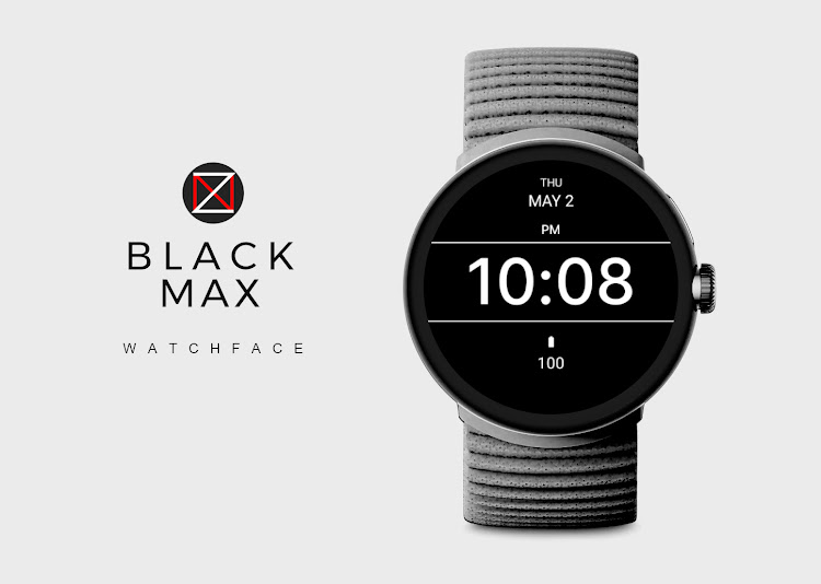 Black Max Watch Face - New - (Android)