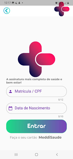 Android application MeddiSaude screenshort
