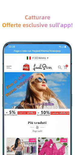 Android application Level Stores screenshort
