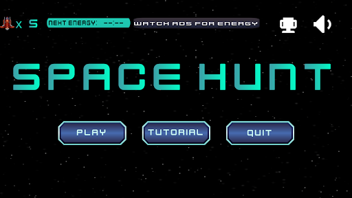 Android application Space Hunt screenshort