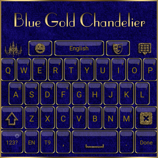 Blue Gold Chandelier Keyboard  1.1 Icon