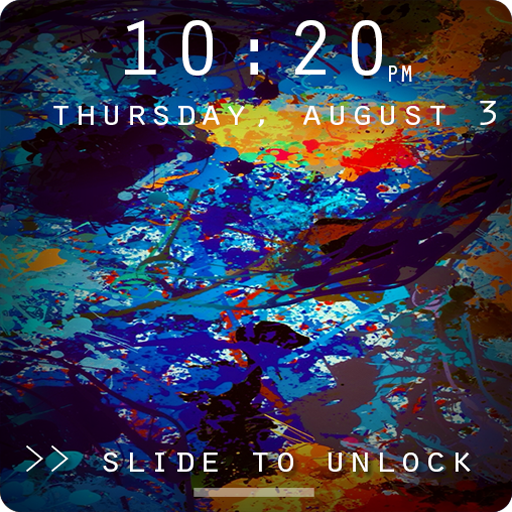 Paint Stains Lock Screen logo