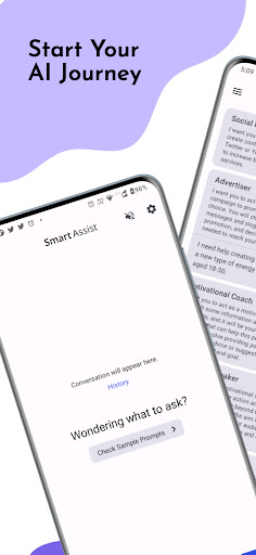 Android application SmartAssist screenshort