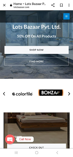 Android application Tiles Shop screenshort