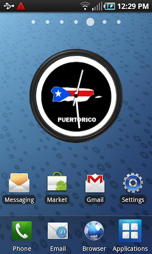 Puerto Rico Clock Widget Screen 2