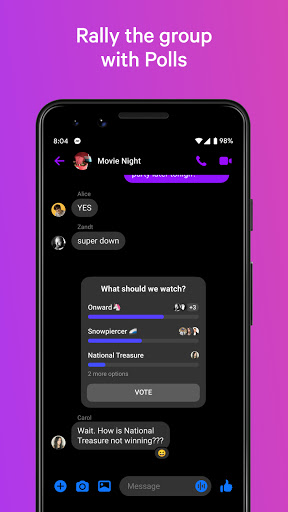Messenger u2013 Text and Video Chat for Free android2mod screenshots 6