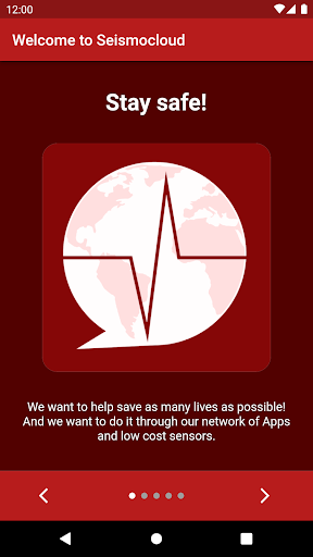 Android application SeismoCloud screenshort