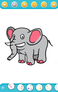 livre de coloriage d'éléphant