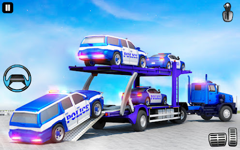 US Police Car Transport Truck Varies with device APK screenshots 5