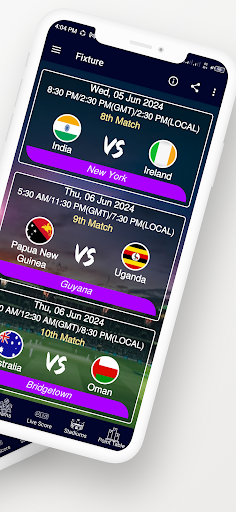 T20 World Cup Schedule 2024 Screen 2
