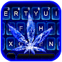 Blue Flame Weed Keyboard Theme