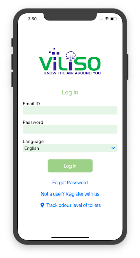 Android application Smart Health Hygiene Monitor screenshort