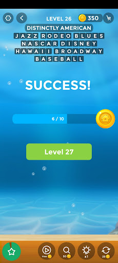 Screenshot of Word Stacks Letter Puzzle Game