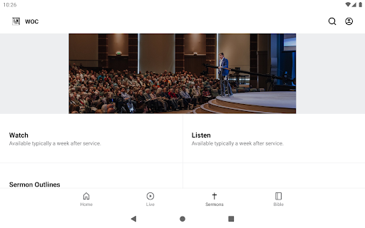 Screenshot of World Outreach Church