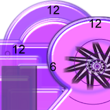 Crazy Clock Purple Mix Shapes icon