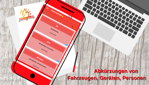 Android application FlammenHelfi screenshort