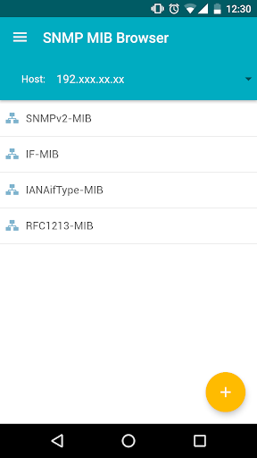 Screenshot of SNMP MIB Browser