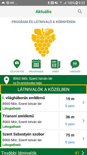Android application MórApp screenshort