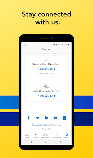 Screenshot of Penske Truck Rental