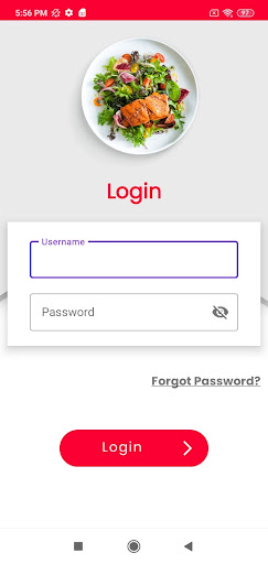 Android application GLA CANTEEN screenshort